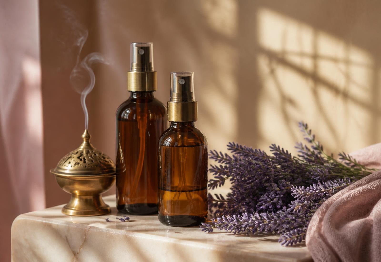 Divine Ressha fragrance products and lifestyle styling